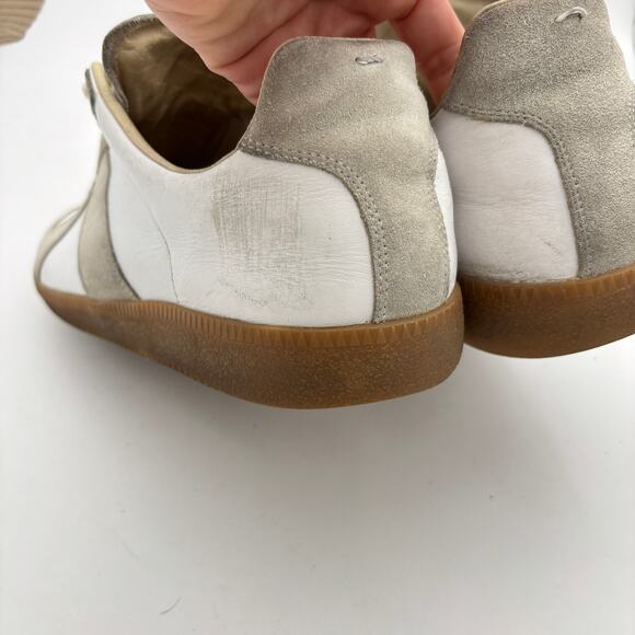 Maison Margiela Low GAT Khaki Shoes Sneakers Men\'s 47 US 14 Rare main image 4